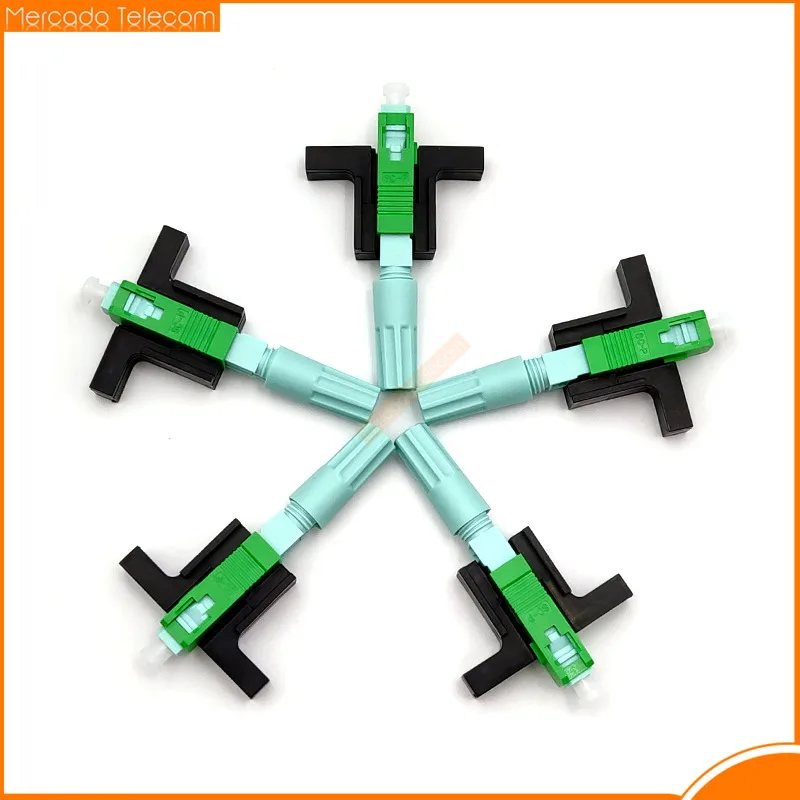 Free Shipping New SC APC UPC 58mm SM Single Mode Optical Connector FTTH Tool Cold Connector Tool SC UPC Fiber Quick Connector