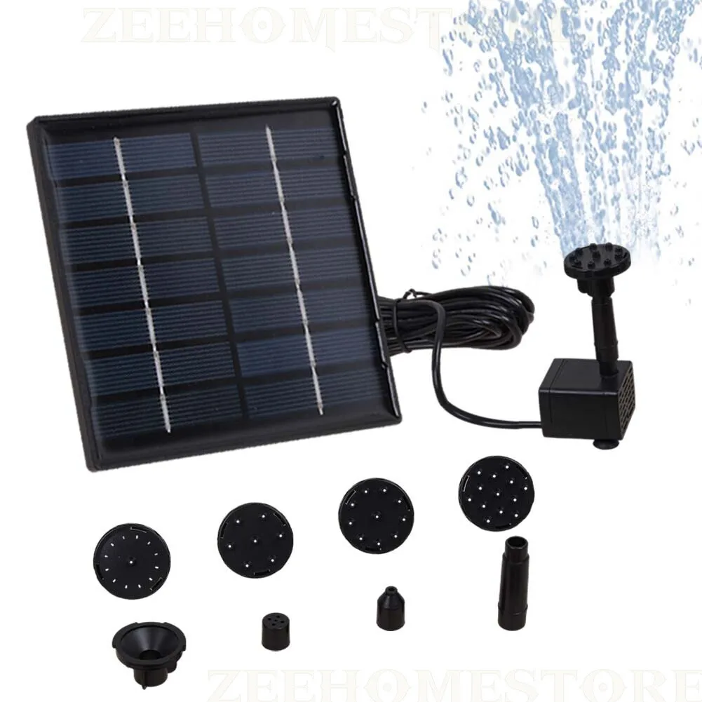 Solar Panel Powered Water Feature Pump Garden Pool Pond Aquarium Fountain Décor: 3 - 5 Days Free Delivery Only UK
