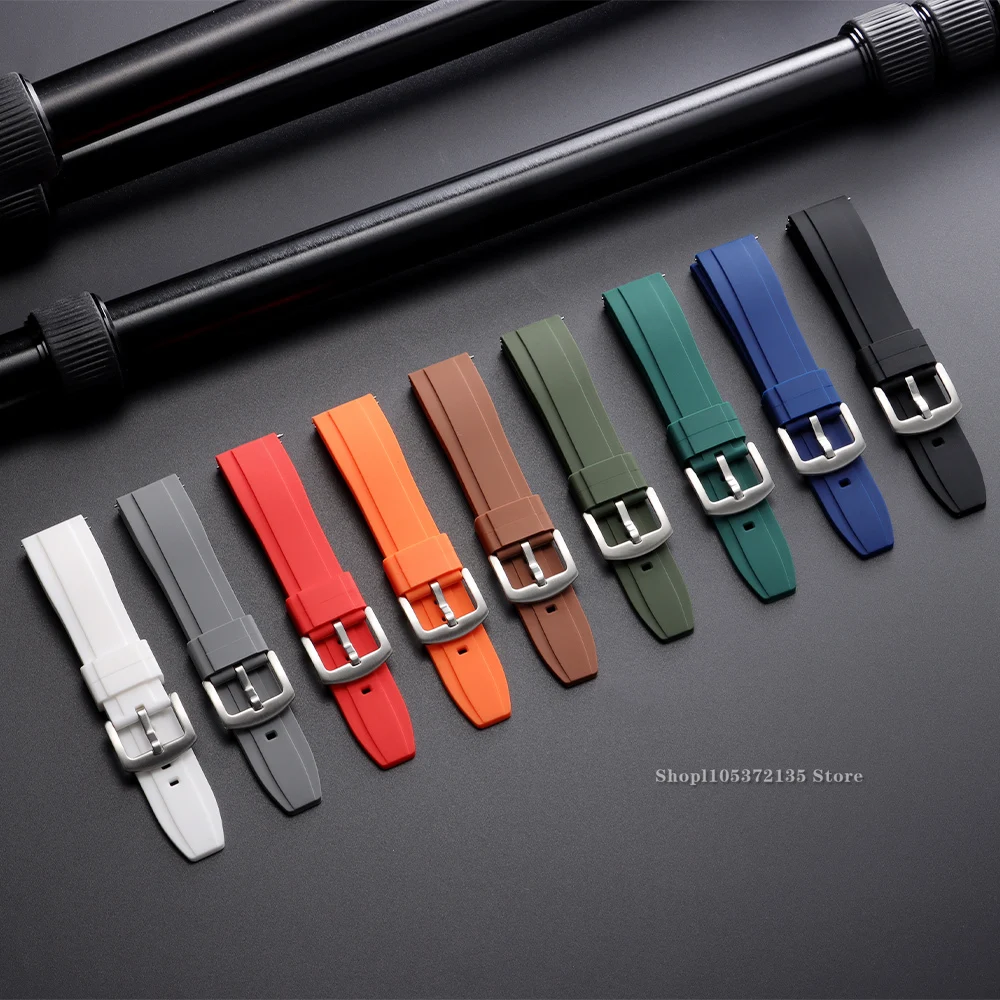 Universal Quick Release Silicone Watch Strap - Waterproof Wristband Accessory