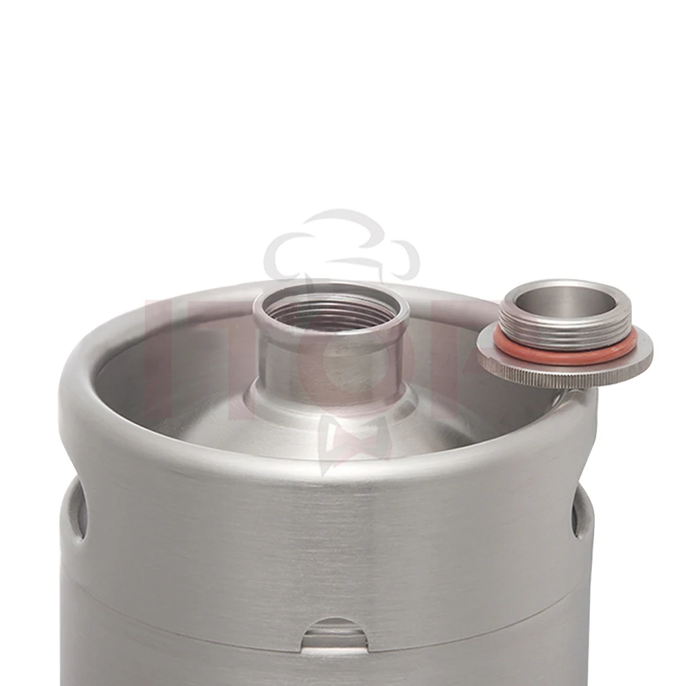 ITOP 2L/ 3.6L/ 5L/ 8L Household Beer Keg Stainless Steel Portable Beer Dispenser Tap System Italian Tap and CO2 Regulator