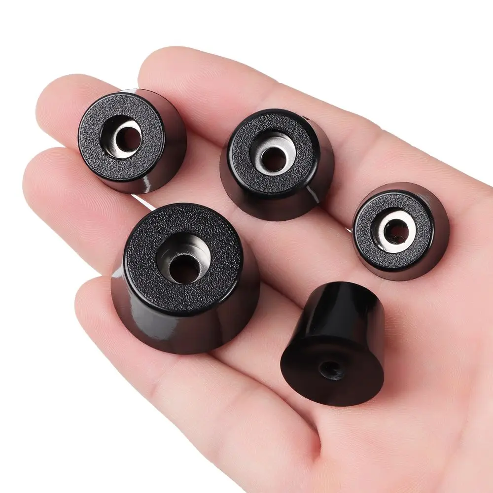 Anti Slip Furniture Legs Feet Conical Rubber Shock Pad Floor Protector 10PCS for Speaker Cabinet Bed Table Box
