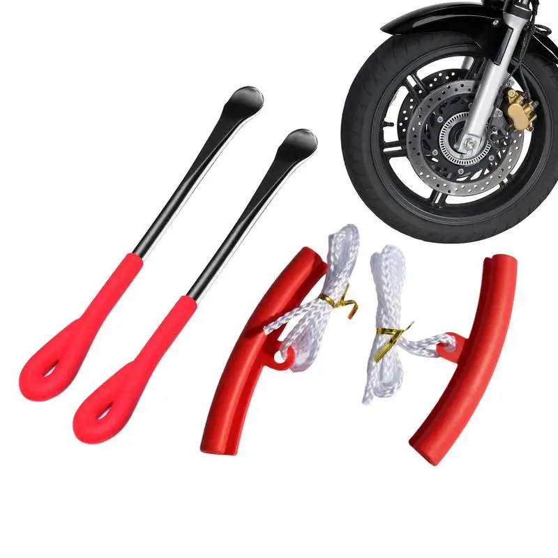 

Tire Lever 2Pcs Car Tire Changing Rim Protector Tire Levers Tire Levers For Bikes Heavy Duty Bicycle Tire Removal Tool Kit Tire