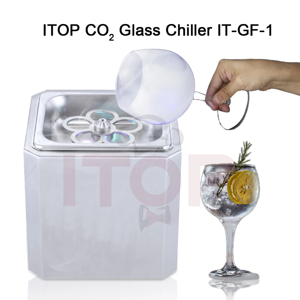 ITOP CO2 Glass Chiller Glass Icer Quick Cooling Machine for Glassware Bar Bartender Equipment Voltage Universal IT-GF-1 strong nail free glue glass glue instead of nail glue universal glue hardware pendant quick drying hole free mirror glue 20 12g