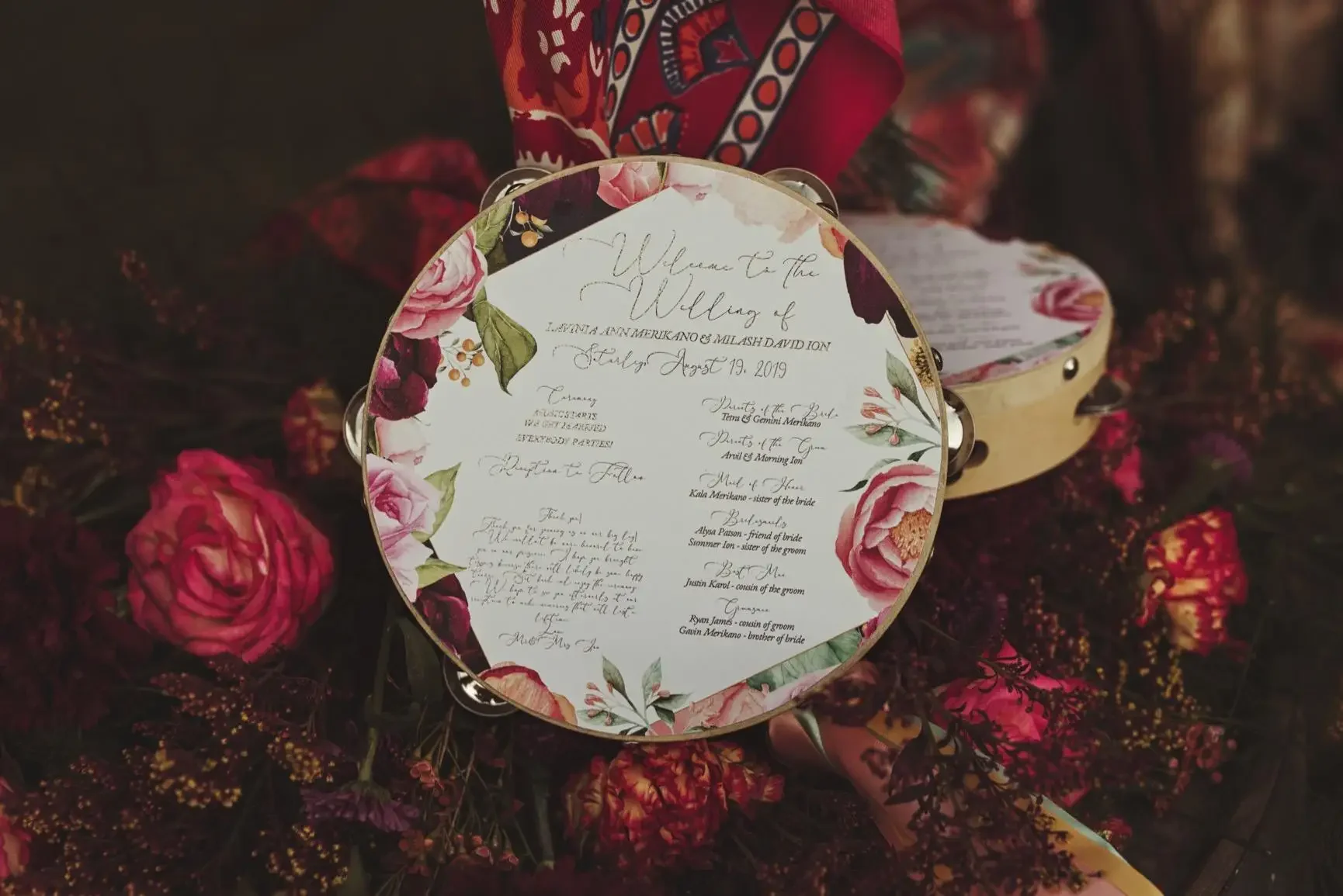 2/6PCS DIY Wedding Tambourine for Guest Bell Birch Metal Jingles Hand Held Party Noise Makers Percussion Gift Church 6-10 Inches