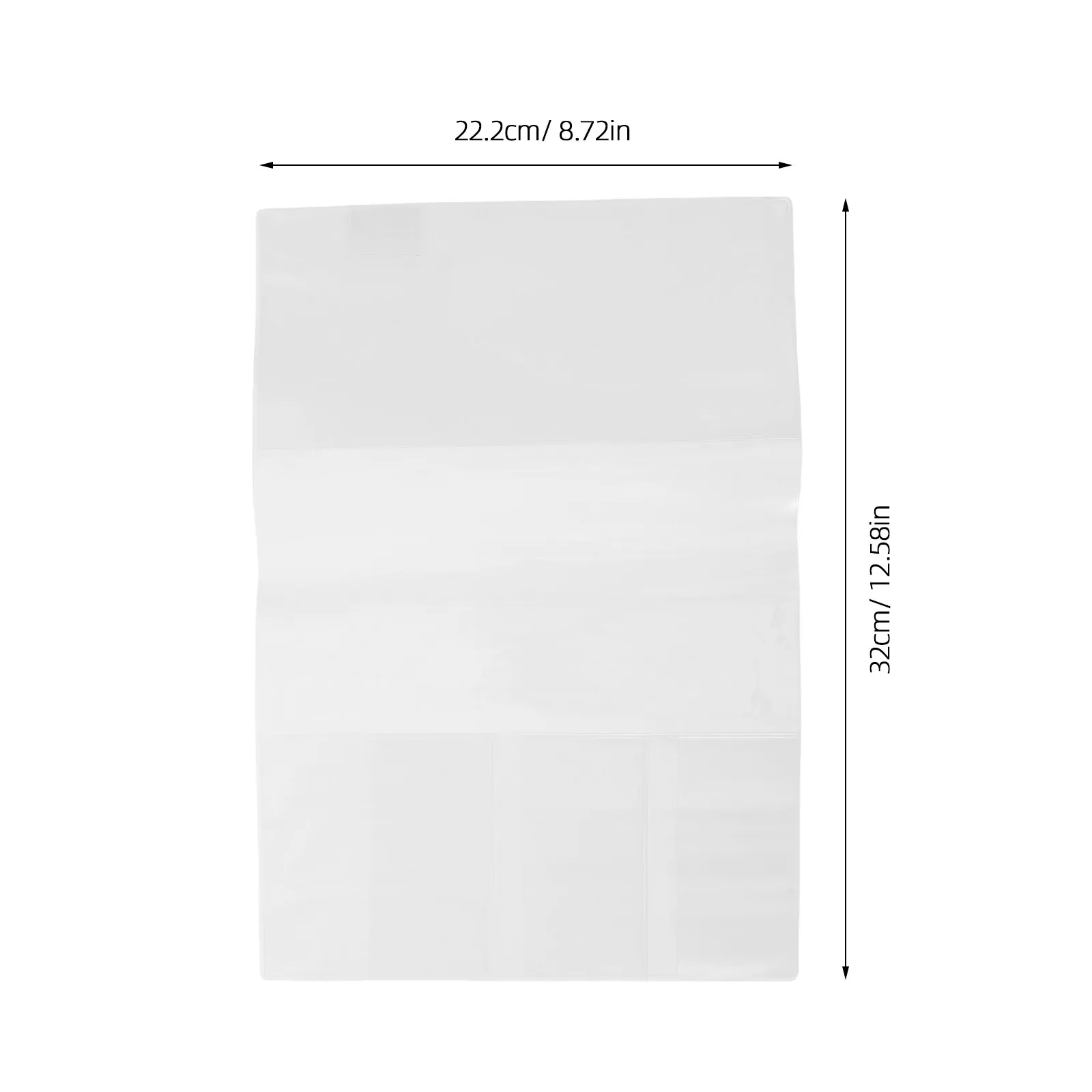 4Pcs 투명 PVC 책 커버 슬리브 방수 보호 노트북 저널 플래너 커버 연구용 재사용 가능한 책 보호대