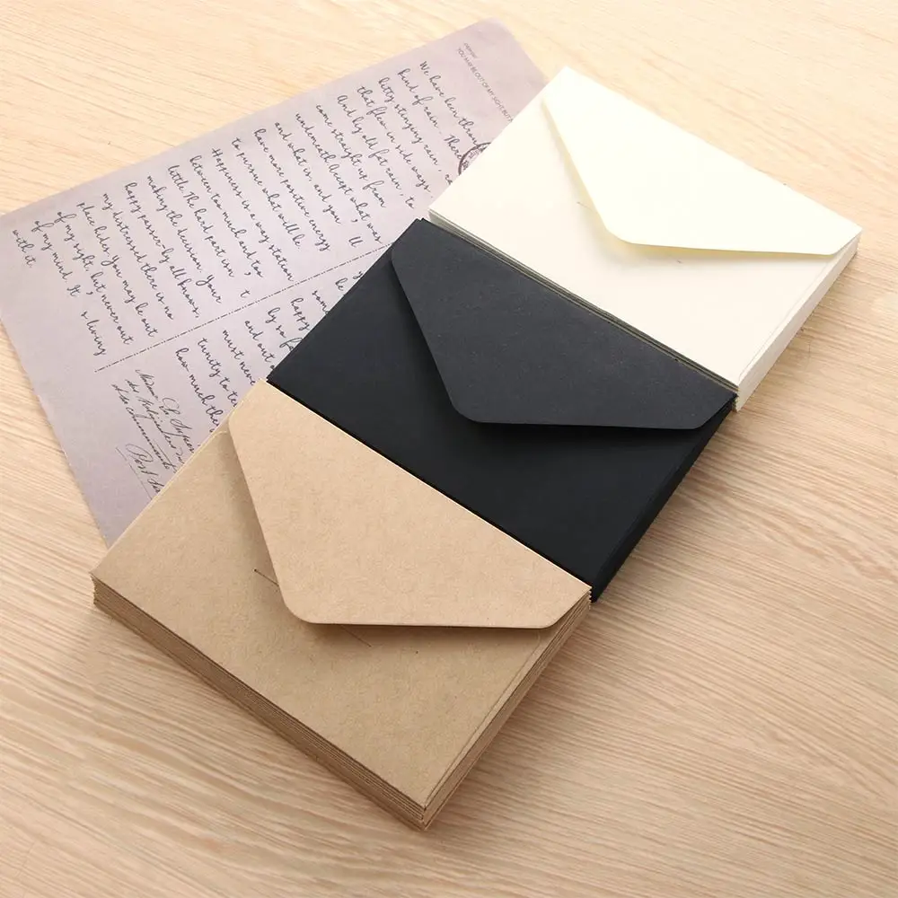 Blank Mini Kraft Paper Envelopes Wedding  Kraft Wedding Invitations  Envelopes - Paper Envelopes - Aliexpress