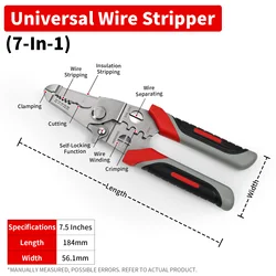 12 - in - 1 Multifunctional Electrician Wire Stripper with Live/Neutral Detection (Universal)