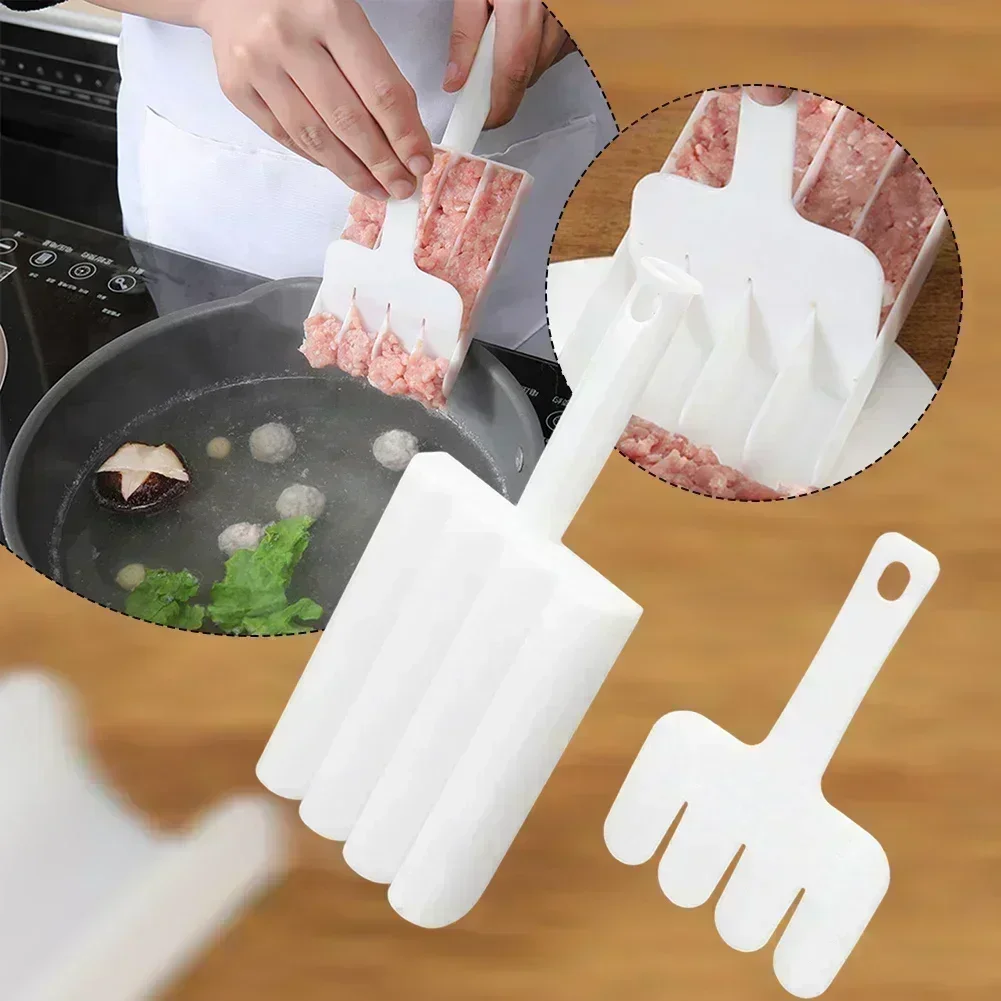 Creative Plastic Meatball Maker Set Fried Fish Beaf Meat Making Balls Mold Spoon Meat Tools Kitchen Gadgets Cooking Accessories