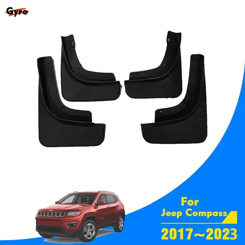 

For Jeep Compass 2017~2023 Car Mud Flaps Mudflaps Mudguards Fenders Tuning Splash Duraflap Protector Accessories Wheel 4x4 2021