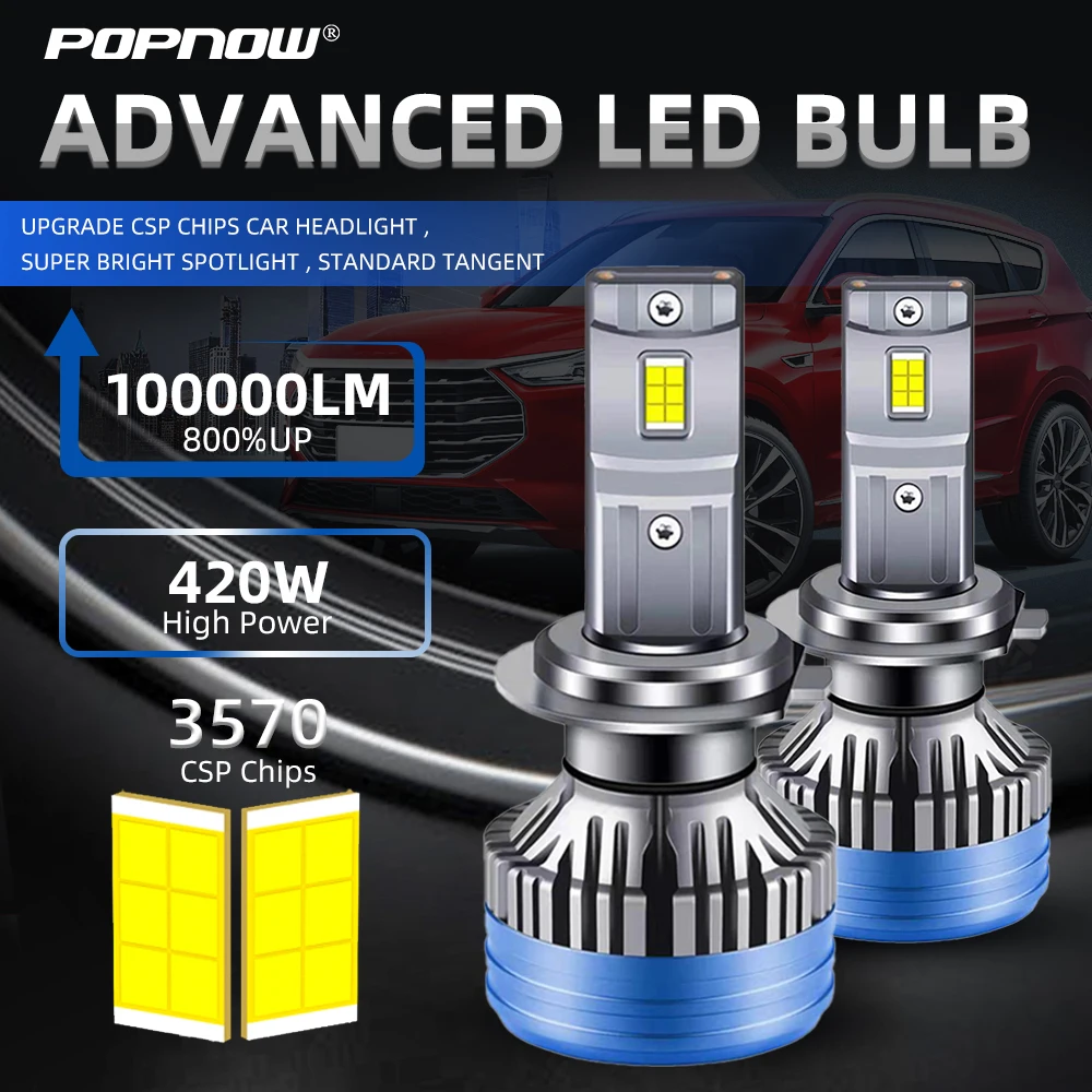 420WH4LedHeadlightH11H7LedCanbusCarLedLightCarLightsAuto