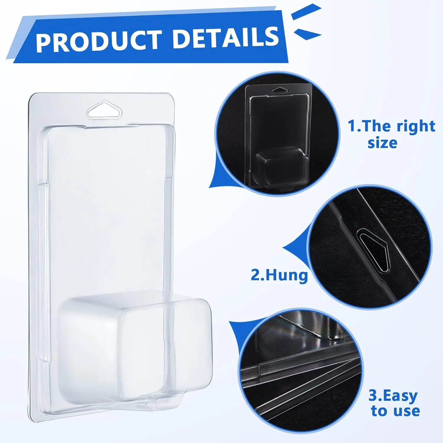 Crystal Clear Clamshell Display Case Set – Dust-Proof & Scratch-Resistant Protection for Miniature Collectibles