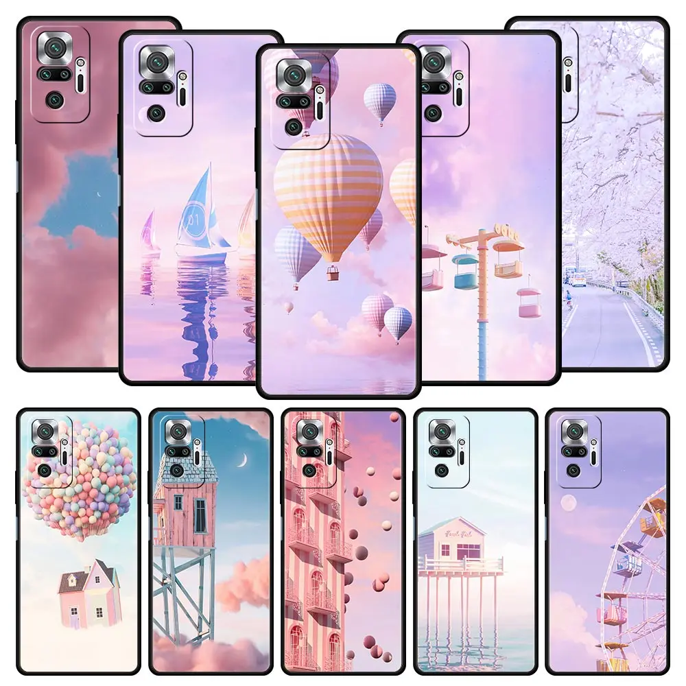 Pretty Fashion Pink Style Art Soft TPU Phone Case Cover