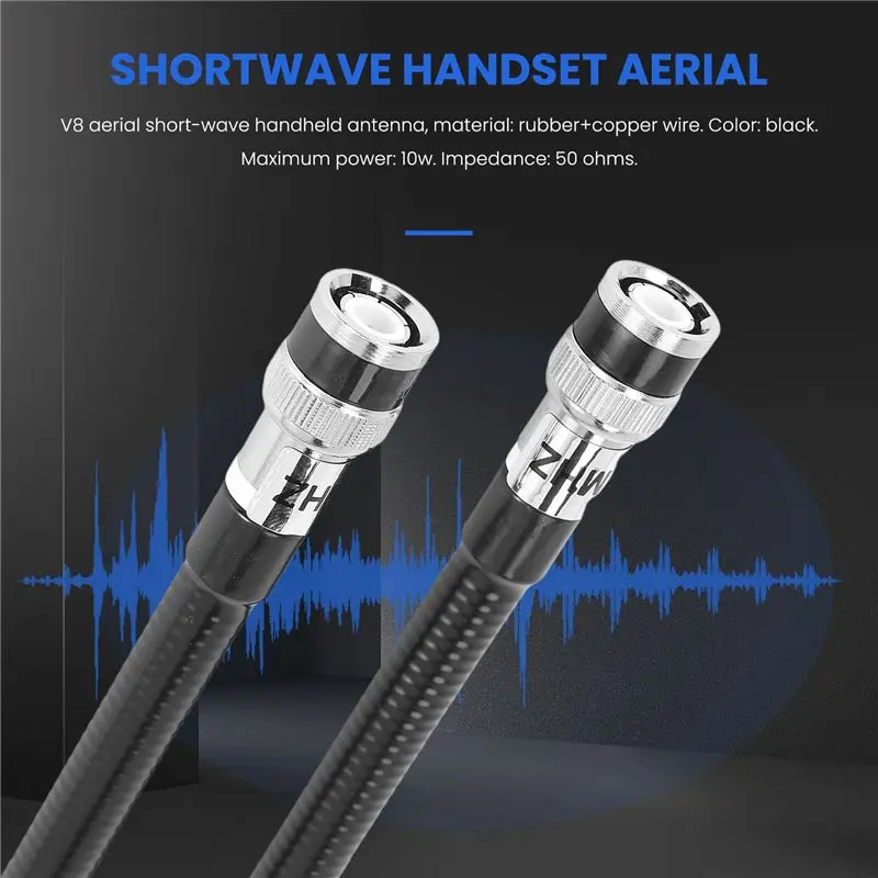 2PCS 27Mhz BNC V8 공중 단파 핸드셋 공중 라디오 안테나