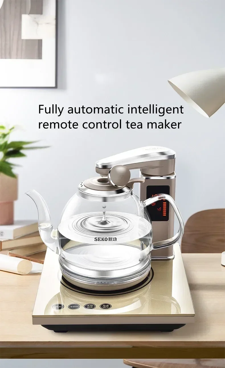SEKO N68 Electric Kettle Remote Control Intelligent Automatic Electric Tea Stove 220v Glass Kettle 5