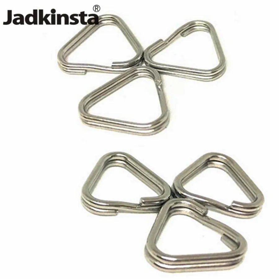 Jadkinsta 50PC 1mm or 1.4mm Stainless Steel 304 Triangle Ring