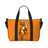Custom My Friends Tigger Pooh
Cartoon Tote Bag Women Large Capacity Gym Beach Shoulder Travel Bag 1