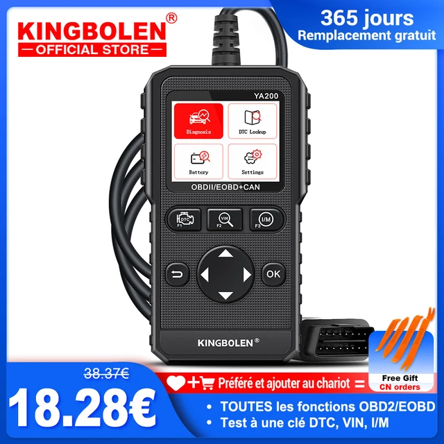 Valise diagnostique automobile diagnostic auto outils de diagnostic  outillage tools KINGBOLEN Outil de Diagnostic de Moteur Automobile, Scanner  Professionnel, Lecteur de Code, Recherche DTC, YA200, OBD2 - AliExpress