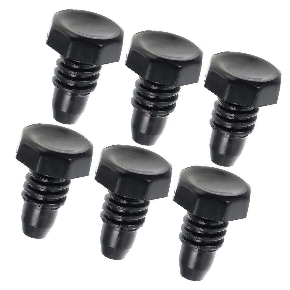 

6 Pcs Pool Cue Tail Plug Accessories Wear-resistant Bottom Protector Billiard Cues Plastic Pp for