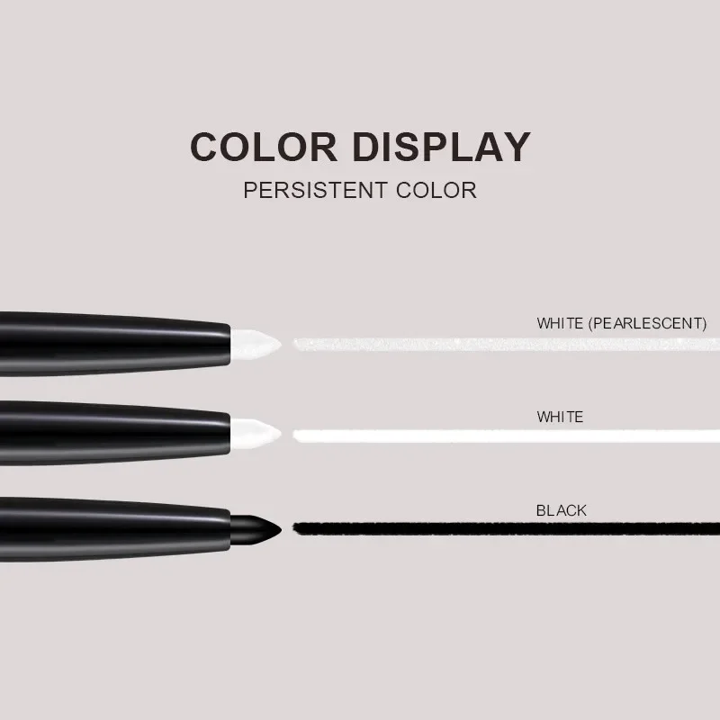 Eyeliner Gel Pencil Waterproof Sweatproof Long-lasting Non-smudging Matte Pearlescent White Black Eyeliner Pen Eye Makeup Tool 4