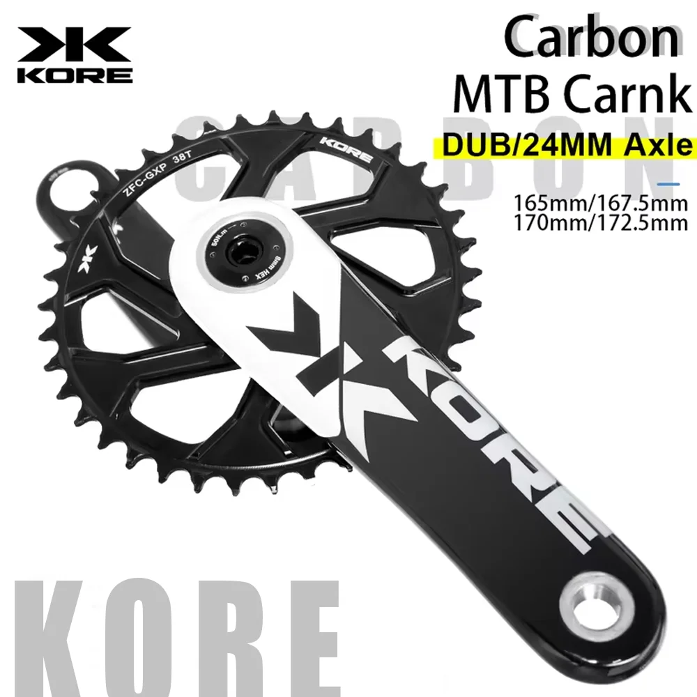 KORE Carbon MTB Crankset Ultra-Light 480g T800 Mountain Bike