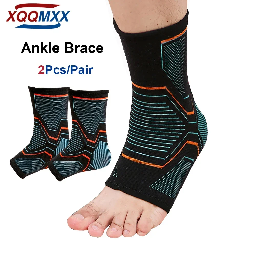 

2Pcs Ankle Brace Compression Ankle Sleeve Support for Women Men Plantar Fasciitis, Sprained Ankle, Recovery, Running, Exercise