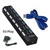 Nworld Multi Ports USB HUB 3.0 4/7 Ports Switches Power Adapter  Computer Accessories USB Splitter 5Gbps PC Accessories 6