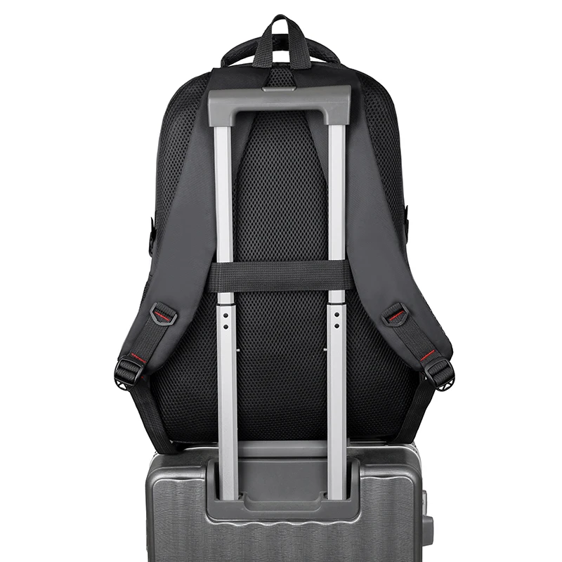 5-layer men's backpack - durable, waterproof, multifunctional design, with bottle strap - perfect for outdoor activities, busine