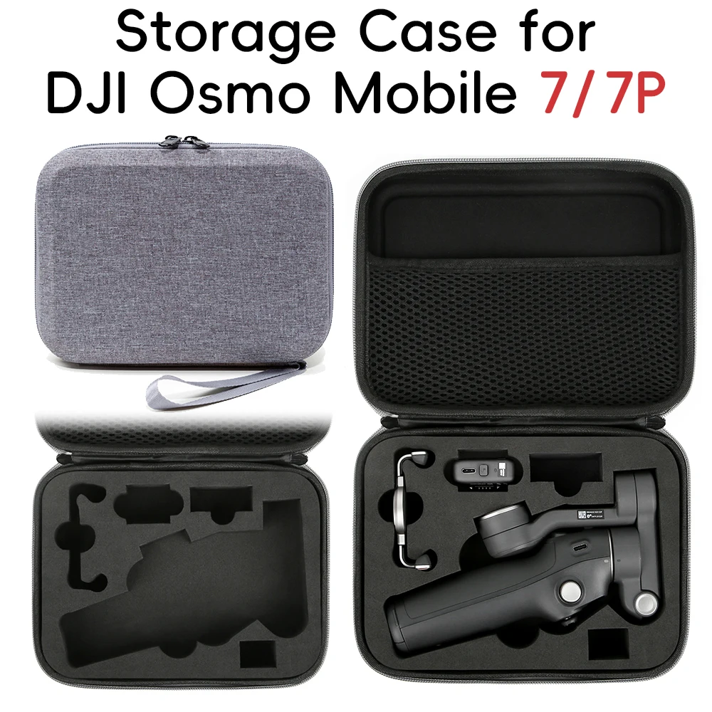 Hard Carrying Case For DJI Osmo Mobile 7/7P - Portable Storage Bag For Gimbal & Accessories