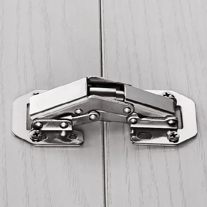 90 Degree Foldable Cabinet Door Hinge Hydraulic Soft Closing Hinge No-Drilling Furniture Door Accessories