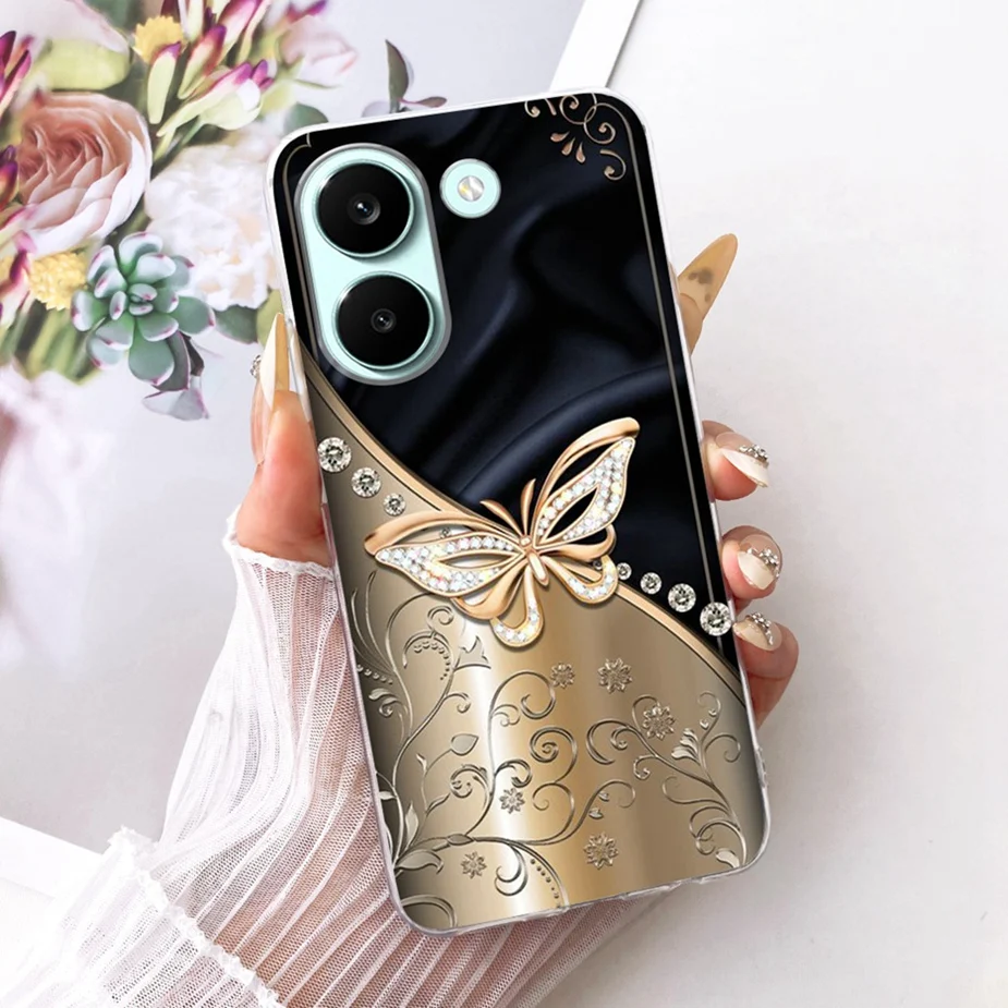 Colorful Flowers Painted Soft Slim Phone Case Cover