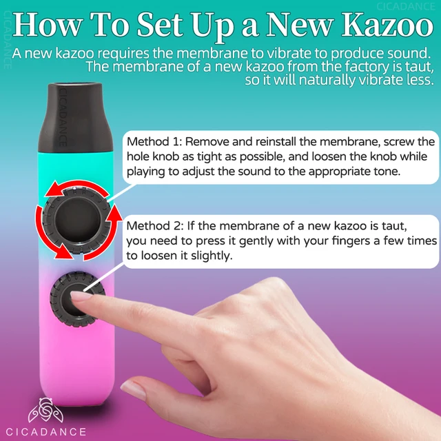 Double Membrane Kazoo Professional Playing ABS Kazoo Flute Accompaniment  Z6O6