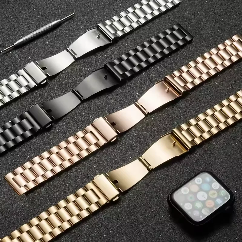 Enhanced Metal Strap - Comfortable & Breathable Replaceable Wristband Bracelet