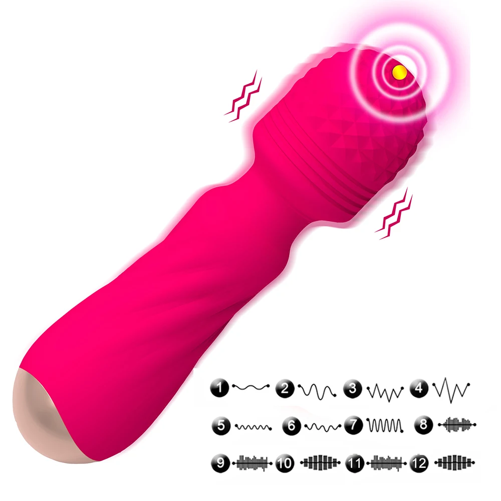 AV-sauvan vibraattori, tehokas dildovibraattori, 12-taajuinen G-pisteen klitoriksen stimulointiin tarkoitettu seksilelu naisille ja naisille_voghion.com
