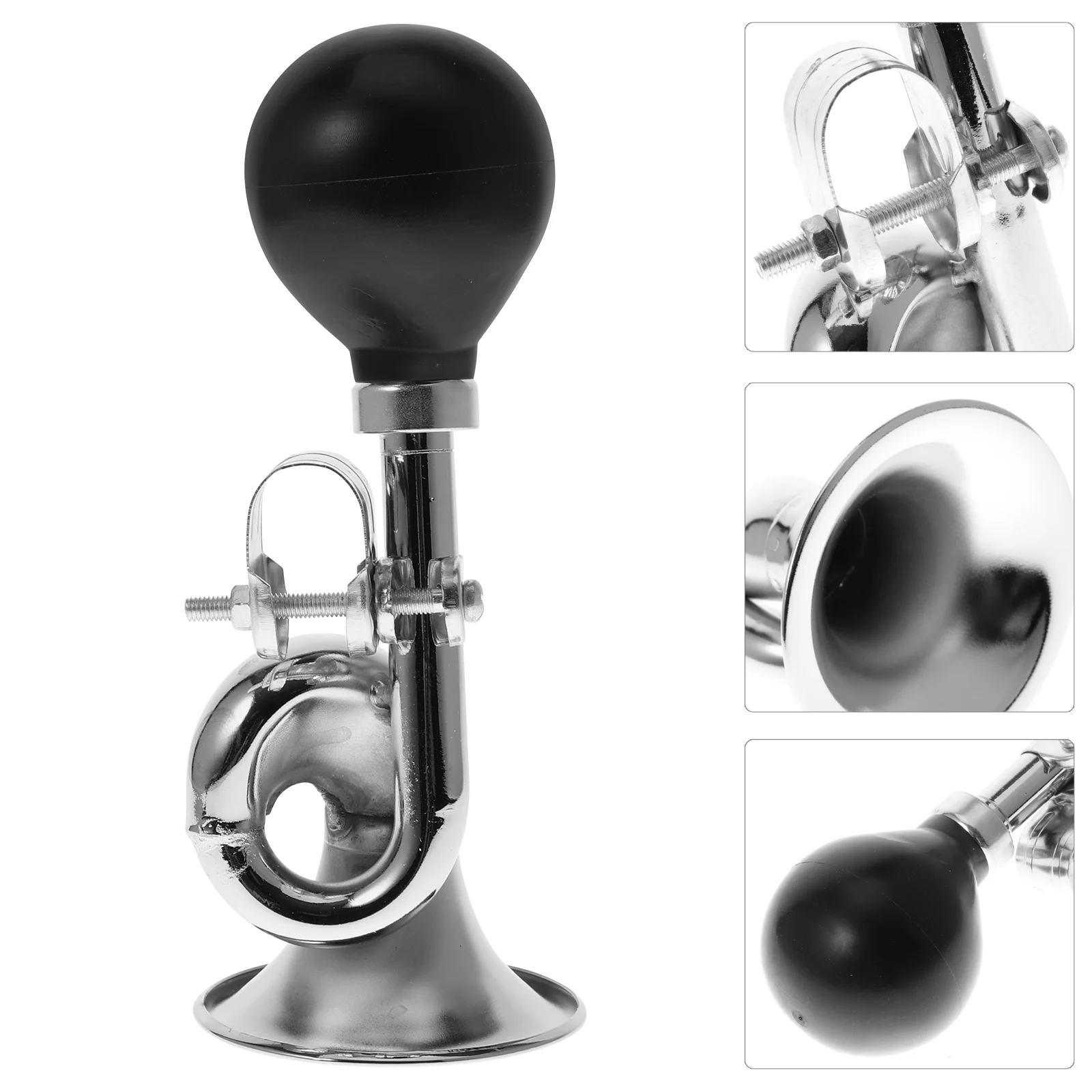 

Bike Horn Cycle Horn Metal Bike Horn Snail Air Loudspeaker Bells Squeeze Clown Horn Bike Horn Squeeze