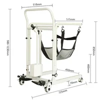 Multifunction patient lift  electric commode transfer chair with wheels for disabled 2
