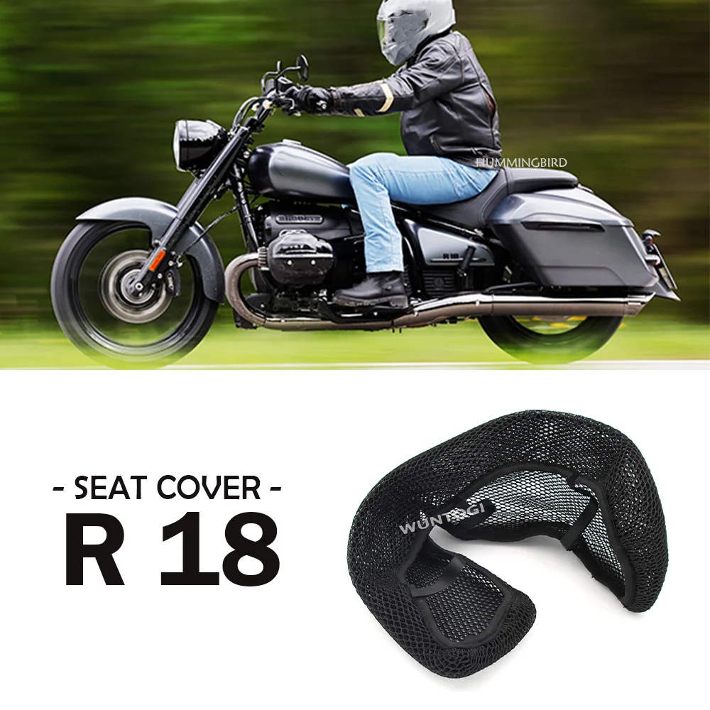 

Motorcycle 3D Breathable Seat Cover for BMW R18 Mesh Protection Airflow Cushion Insulation Anti-Slip R 18 Parts Nylon
