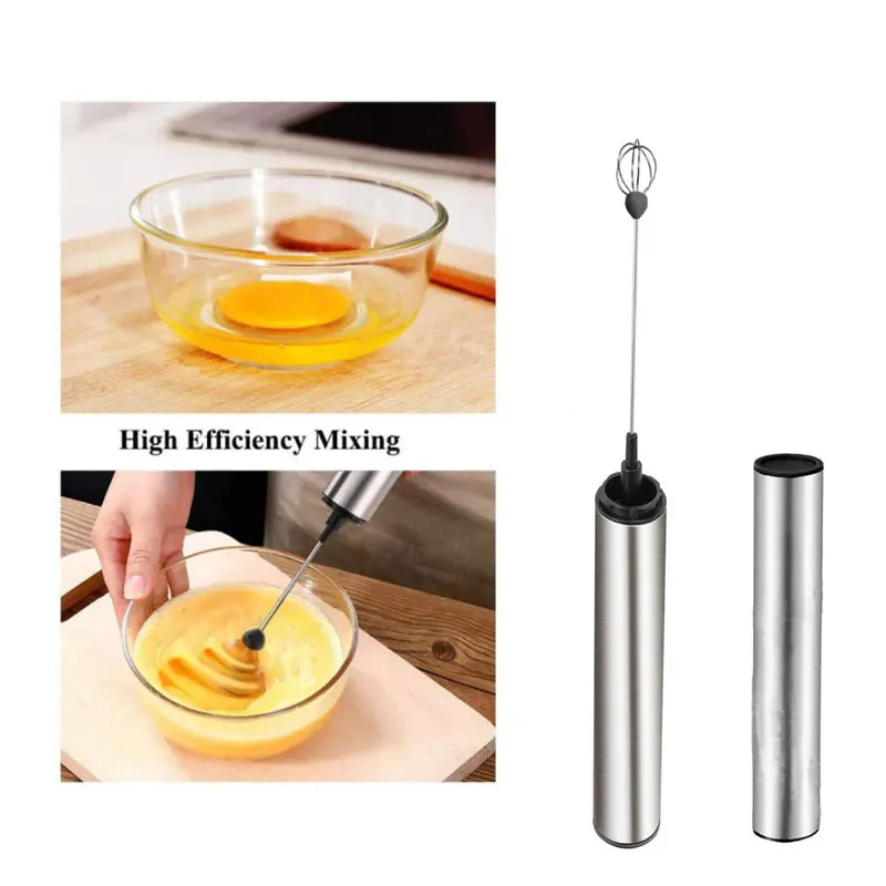 Mini Portable Electric Milk Frother Foam Maker Handheld Foamer High Speeds Drink Mixer Frothing Wand for Stirrer Coffee Cappucci 5