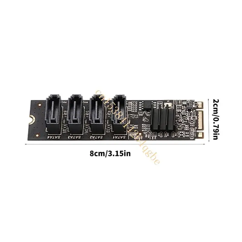 확장 카드 M.2 PCIE 4 포트 SATA3.0 M.2 SATA3.0 컨트롤러 승수 어댑터 T5UE