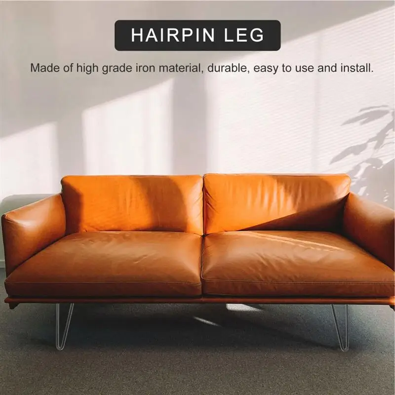Description Picture 6 of item4/2 pcs Hairpin Leg Coffee Table Leg 250mm Iron Desk Leg End Coffee Table Leg
