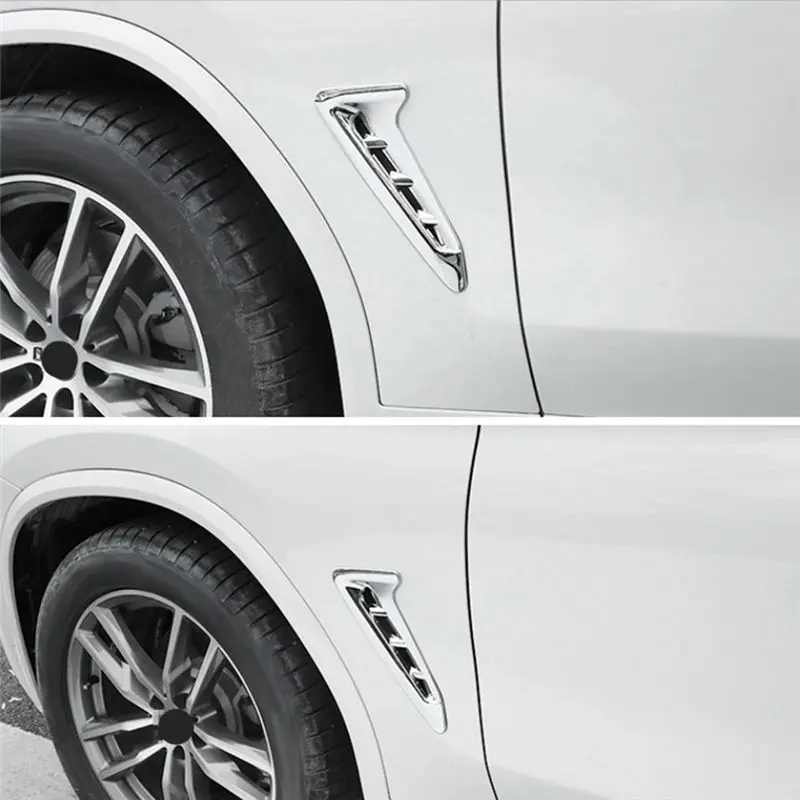 BMW X3 G01 X4 G02 2018-2024 차량용 프론트 사이드 펜더 에어 아웃렛 커버 트림 (클래시-1쌍) 카본 스타일링 벤트 펜더 교체품