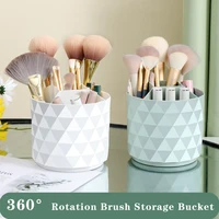 Ins 360° Rotating Make Up Organizer Plastic Organizing Boxes Portable Desktop Cosmetic Organizer Lipstick Eyebrow Pencil 1