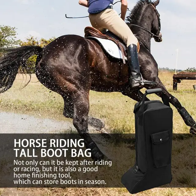 Portable Boot Storage Bag Dustproof Waterproof Oxford Cloth Riding Boot Bag Equestrian Equipment For Travel Camping Horse Riding 4