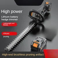 Electric Hedge Trimmer with Rechargeable Battery - Garden Pruning Tool for Tea Tree Cutting and Branch Trimming 1