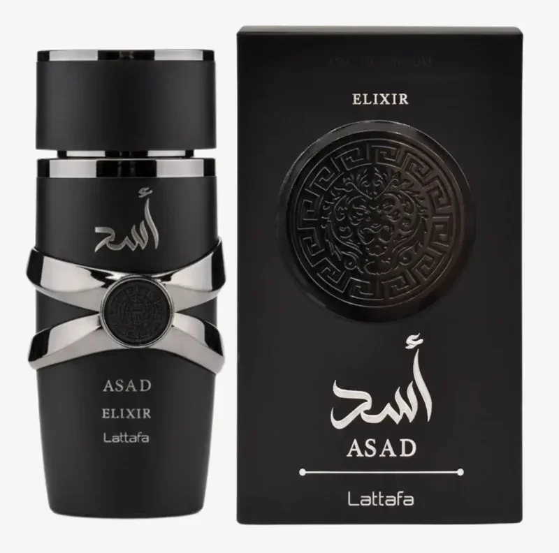 Asad elixir lattafa men's perfume 100 ml – spicy amber fragrance, elegant and long lasting