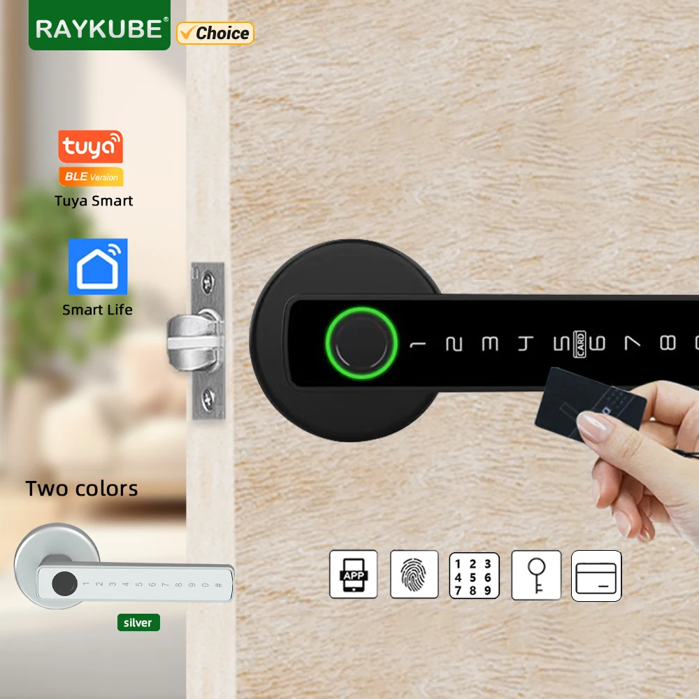 Cerradura Inteligente Con Huella Y App - Compatible Tuya Para Puertas De 50-110mm