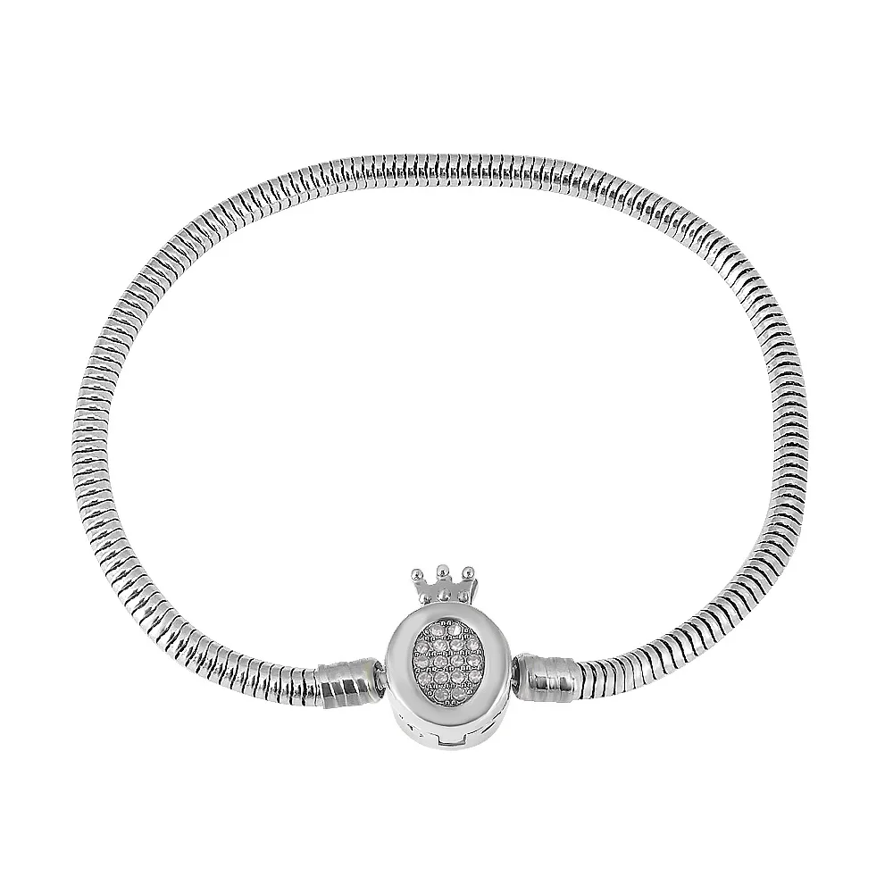 

Высококачественные подлинные серебряные браслеты с подвесками в виде оригинальной короны