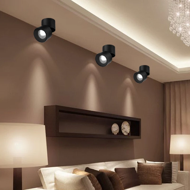 Dimmable LED Ceiling Spotlight - Foldable & Rotatable