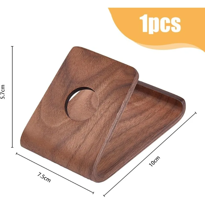 1pc Walnut Wood Cell Phone Holder Smartphone Stand Desk Phone Mount Eco-Friendly Phone Cradle Rustic Handcrafted Wooden Phone