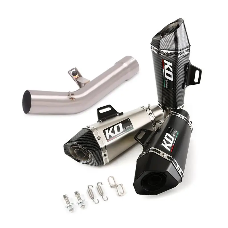 FOR SUZUKI GSF1250 07-18 GSF650 GSX650F 07-16 Motorcycle Exhaust Pipe Escape Muffler Mid Link Pipe Slip On DB Killer - Image 2