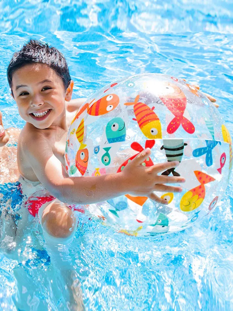 Summer Inflatable Beach Ball Children's Water Polo Swimming Pool Floating Toy Baby Ball Children's Water Volleyball